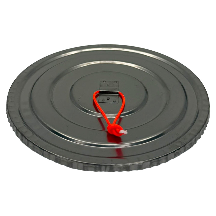 FeatherLid ultralight titanium pot lid, angled view