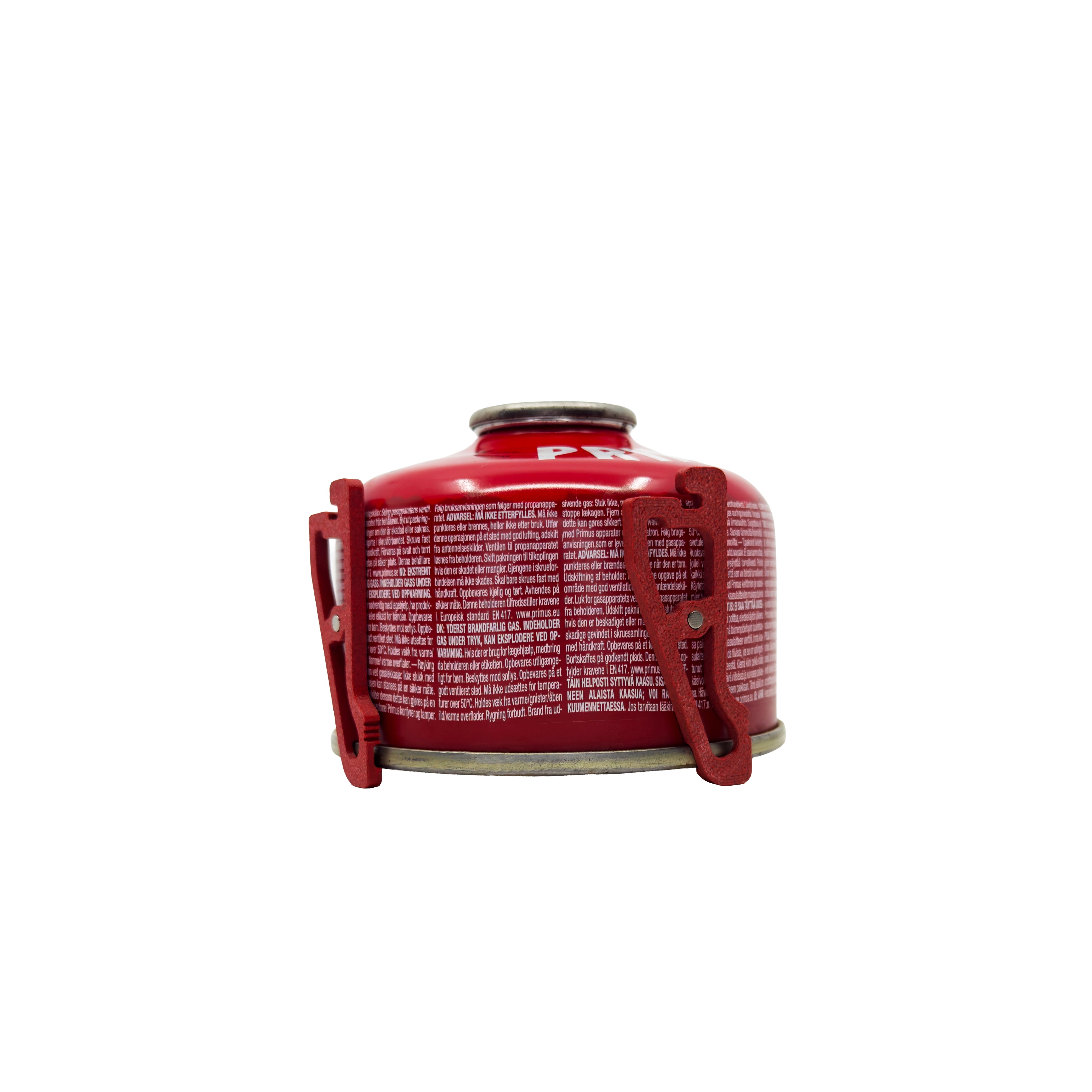 Red MagFeets Large stored magnetically on a large gas canister