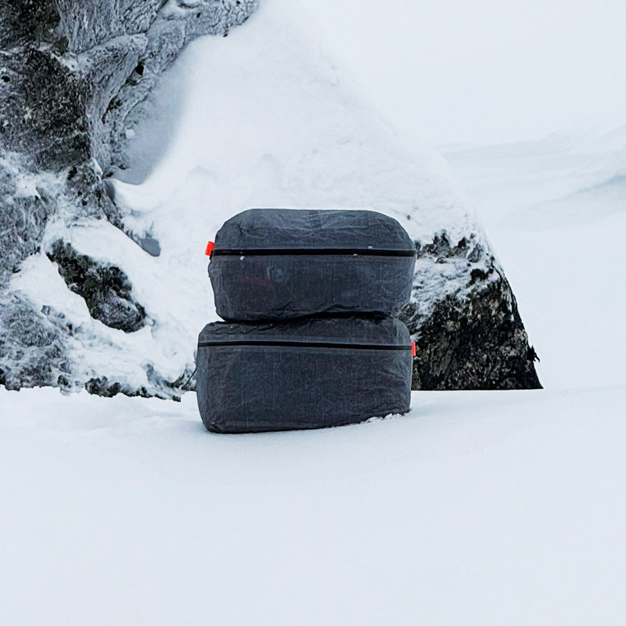 AeroCube packing cube on a mountain campsite